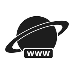 www internet address flat vector icon