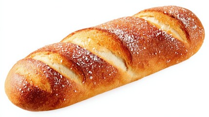 Loaf of Crusty Bread with Sprinkled Flour, Freshly Baked and Ready to Eat