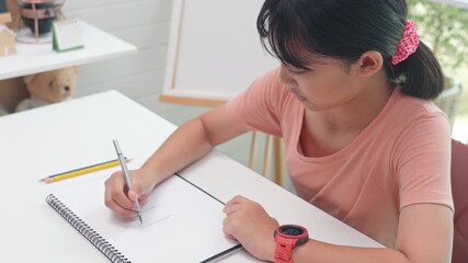 Teen girl drawing sketchbook at home, young student learning art and creativity concept	
 - Powered by Adobe