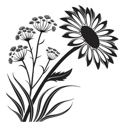 vector illustration of flowers