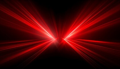 Fototapeta premium Red Light Speed Burst Abstract.