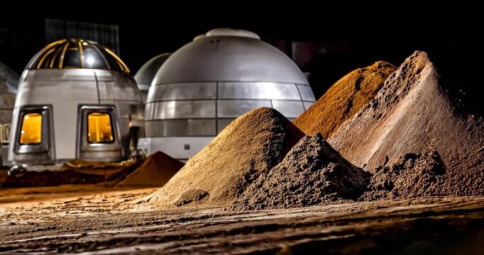 Mars habitat construction using local materials 3D printing technology building structures from red planet resources in-situ resource utilization