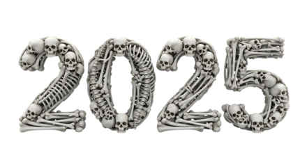 Skeletal 2025 A Ghoulish New Year's Arrival