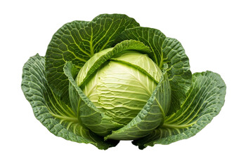 Obraz premium Vibrant, fresh cabbage head with detailed texture, perfect for healthy eating, food photography, and culinary projects