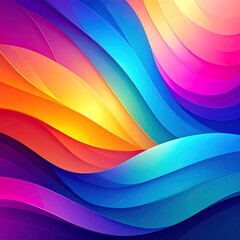 Abstract vibrant waves