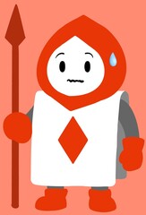 Alice in Wonderland character series card soldier