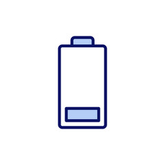 Battery icon vector. battery Charging sign. battery charge level