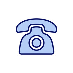 Obraz premium Telephone icon vector. phone sign and symbol