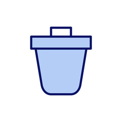 Trash icon vector. trash can icon. delete sign and symbol.