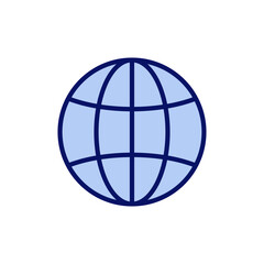 Web icon vector. go to web sign and symbol. web click icon. Global search icon