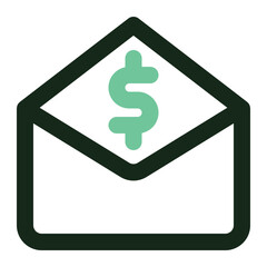 salary mail icon for illustration