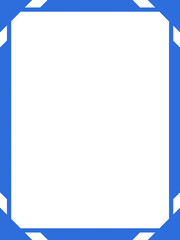 縦フレーム12,青枠,デザイン,カード,インフォメーション,三角,メッセージ,伝言,告知,お知らせ,メモ,コメント,広告,シンプル,直線的,囲み,ブルー