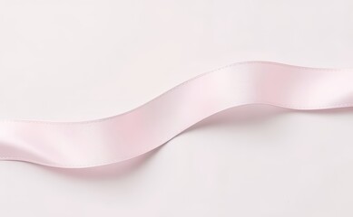 Pink Ribbon on White Surface