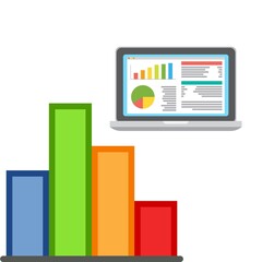 tablet pc with graph