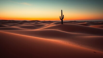 Serene Desert Sunset