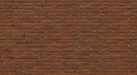 Obraz premium A closeup of a red brick wall Bricks are rectangular arranged in rows with visible mortar joints