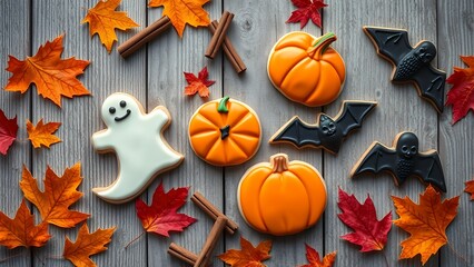 Seasonal Fall Baking Display
