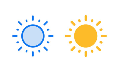 Sun icon vector illustration. Brightness sign and symbol.