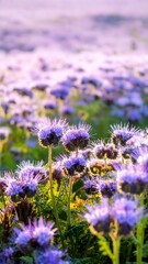 Obraz premium Purple wildflowers in a field