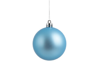 Matte blue Christmas ornament hanging decoration