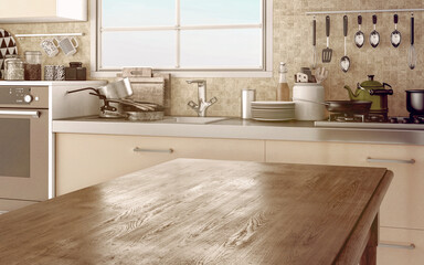 modern kitchen in modern house