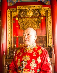 Man in traditional Chinese attire