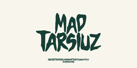 Elegant simple font, groovy upper case playful joyful fun , typography letter vintage design vector creative hand drawn fonts, iconic logos , cartoon comic, greeting card, product packaging, print