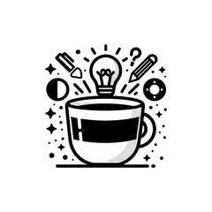 Coffee cup for productivity boost