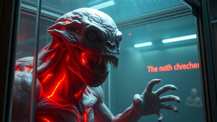 Eerie Night in the Lab: Zombie Threat Poster