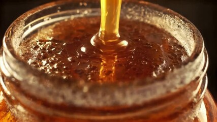 Fermented jar reveal with lid twist and bubbling surface motion