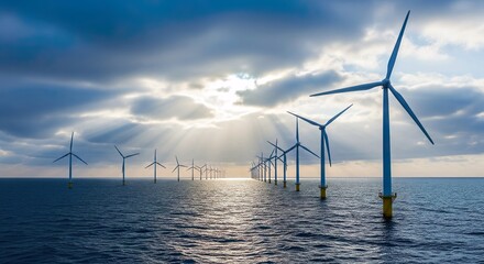 Offshore Wind Energy in Blue Ocean