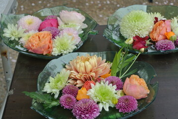 bouquet of flowers in a vase