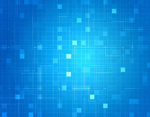 Abstract Blue Grid Pattern Background