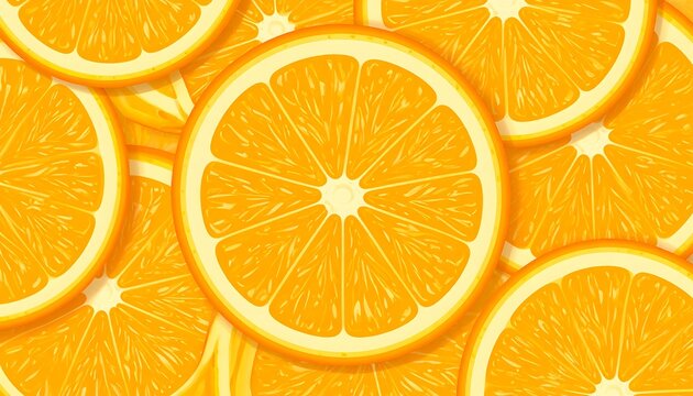Juicy Orange Slices Background. (1)