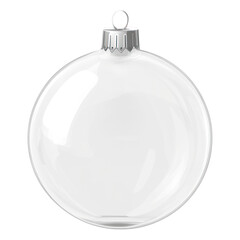 PNG Transparent glass Christmas ball ornament transparent decoration.