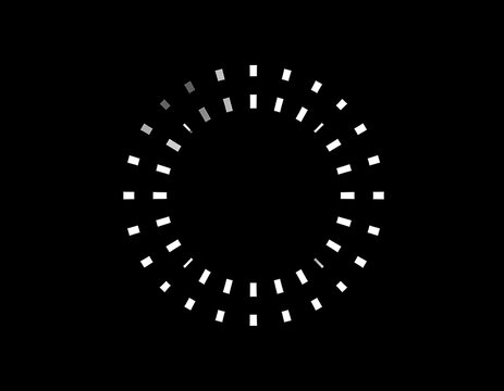 Abstract circular loading graphic