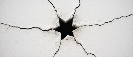 crack in peeling white wall texture | photography, architecture, decoration, structure, detail theme