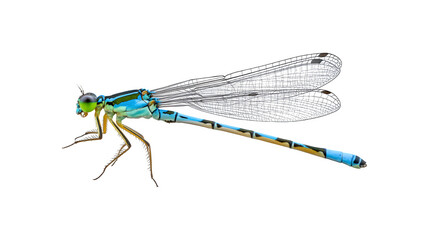 A delicate dragonfly species known for its slender body and striking coloration
