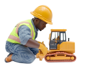 Skilled worker repairs machinery with precision and dedication