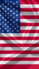Obraz premium American flag, draped fabric
