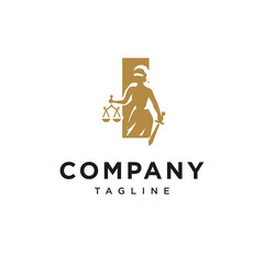 Letter I Themis Logo Icon Vector