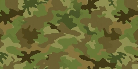 Abstract digital camouflage pattern in muted greens, browns, and grays,  print,  military