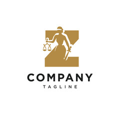 Letter Z Themis Logo Icon Vector