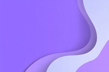 Purple background with white wavy line on the right, simple shapes,