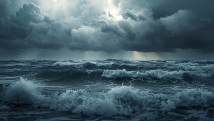 Obraz premium storm over the sea