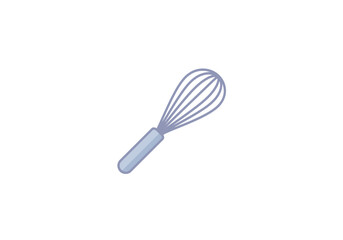 Simple Line Art Illustration of a Kitchen Whisk.
