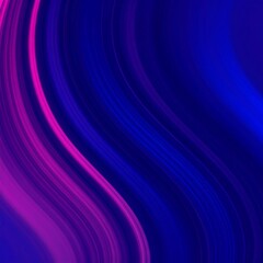 Fototapeta premium Abstract Purple Blue Wave Digital Art