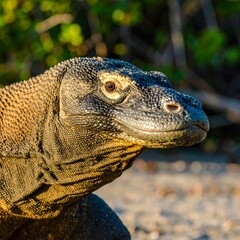 Komodo dragon portrait