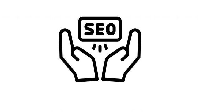 seo minimalist line animation