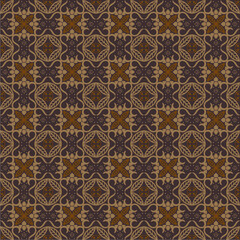 Beautiful and elegant vector traditional Javanese ethnic batik pattern template.